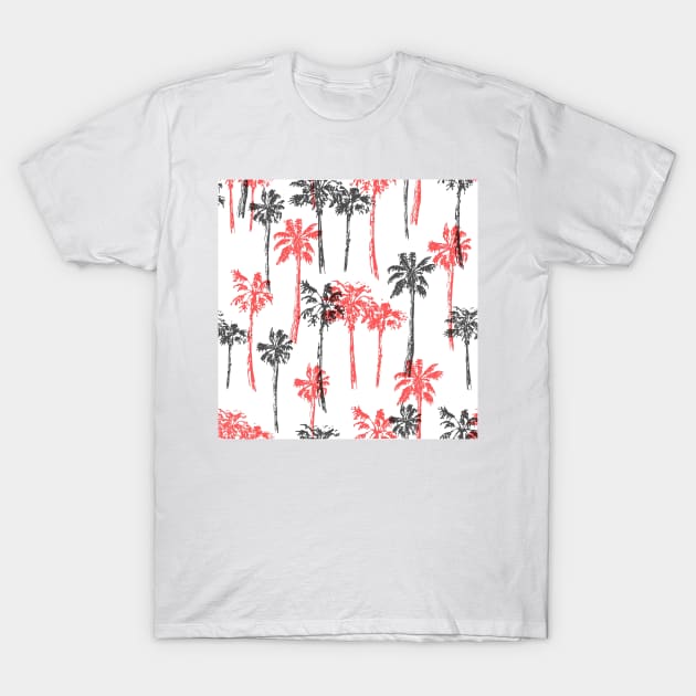 red black palm trees design T-Shirt by Artistic_st